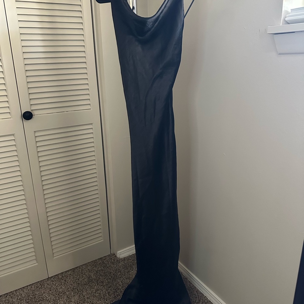 ASOS Sophisticated Black Backless Dress -  size 4 - wedding guest dress